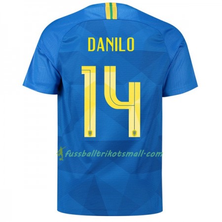 Günstige Fußballtrikots Brasilien Danilo 14 WM 2018 Auswärts-trikot kaufen